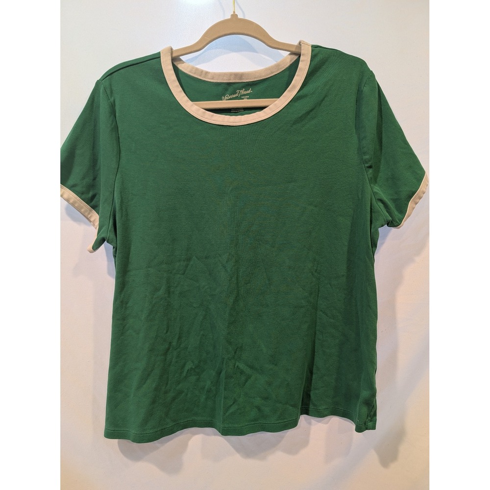 Universal Thread Green Ringer Tee Short Sleeve Crewneck Top XXL